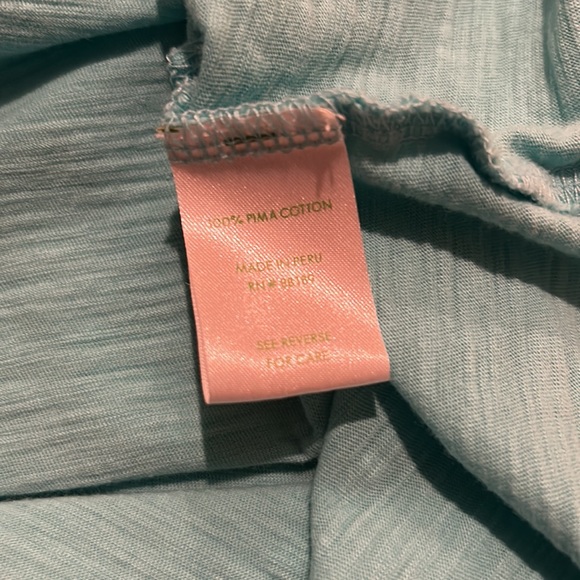 Lilly Pulitzer Blue Ruffle Shay Tank Top - Picture 5 of 6